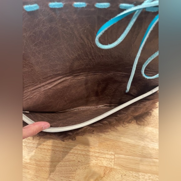 Handmade tooled clutch magpie west ( formerly known as k bar c) - Picture 4 of 4